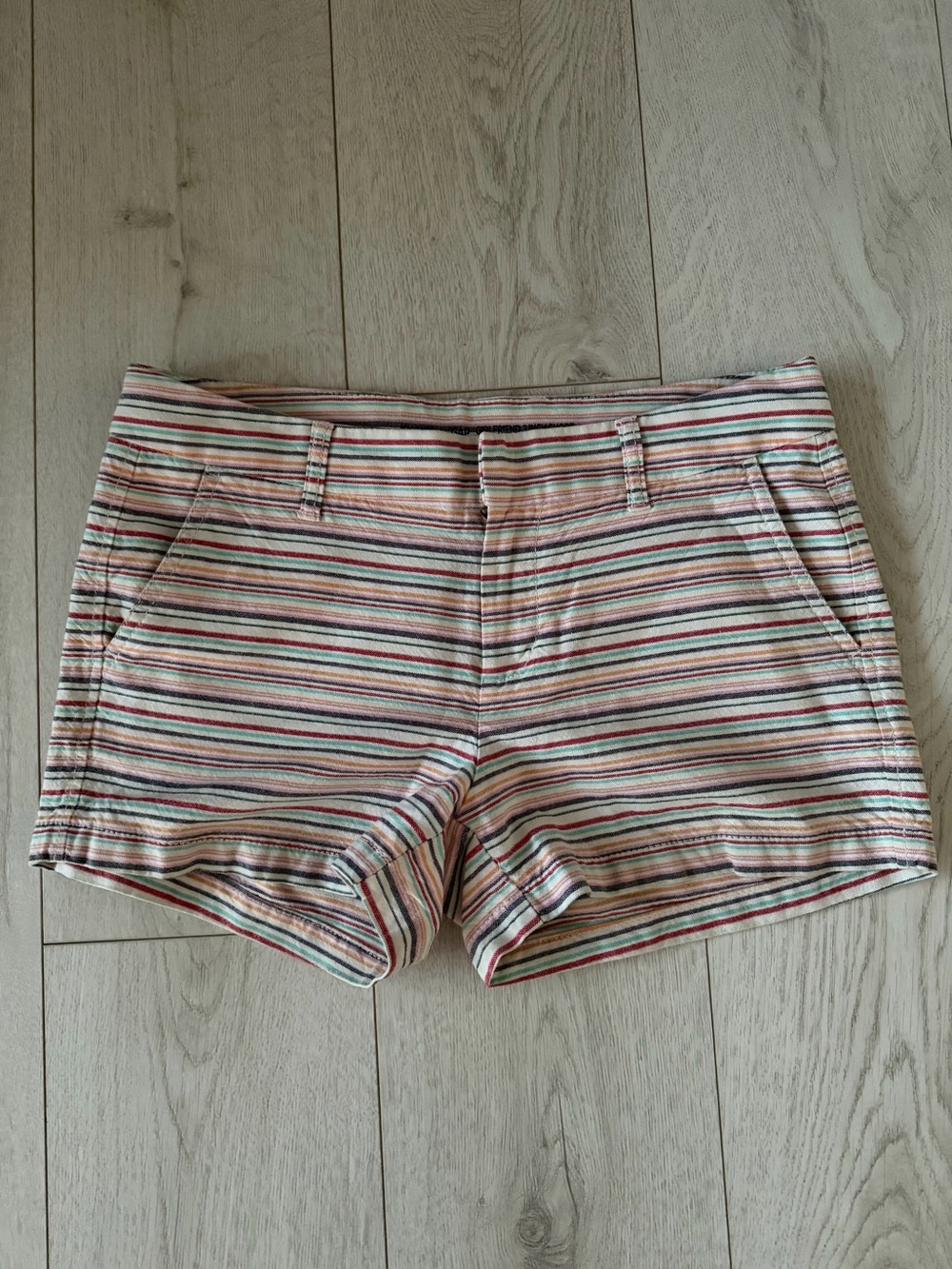 GAP Women's Striped Multi-Color Shorts
